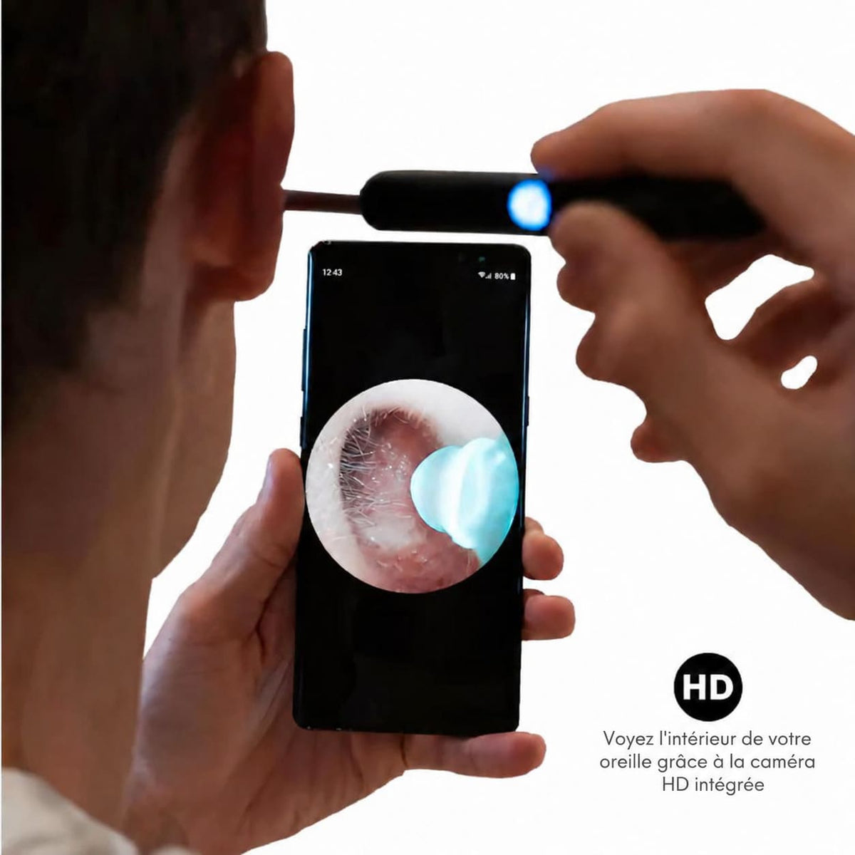 WaxClean® : le nettoyage intelligent des oreilles avec caméra HD