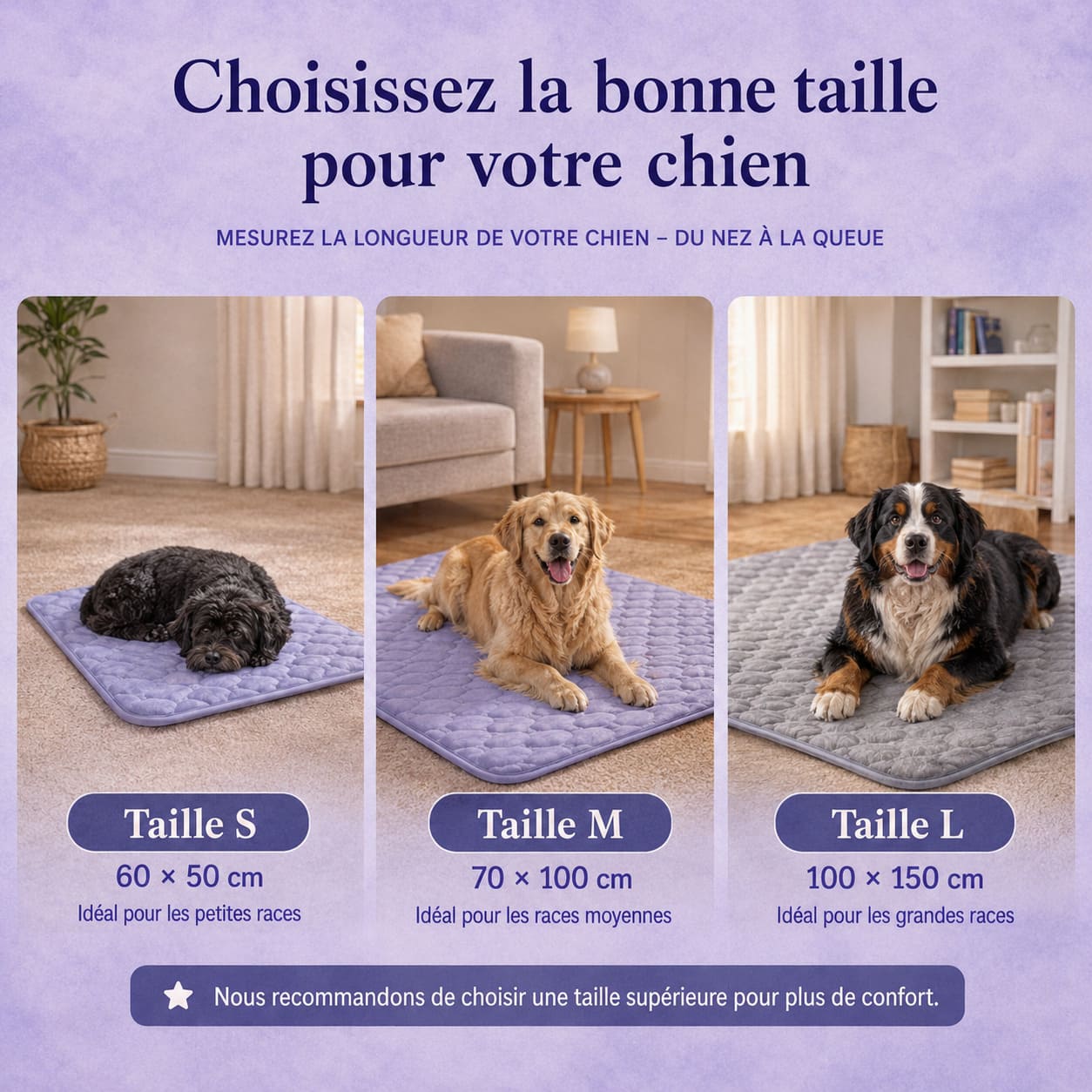 Tapis chien rafraichissant