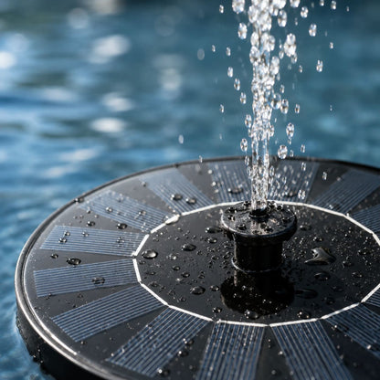 Fontaine Solaire Flottante 6 Effets