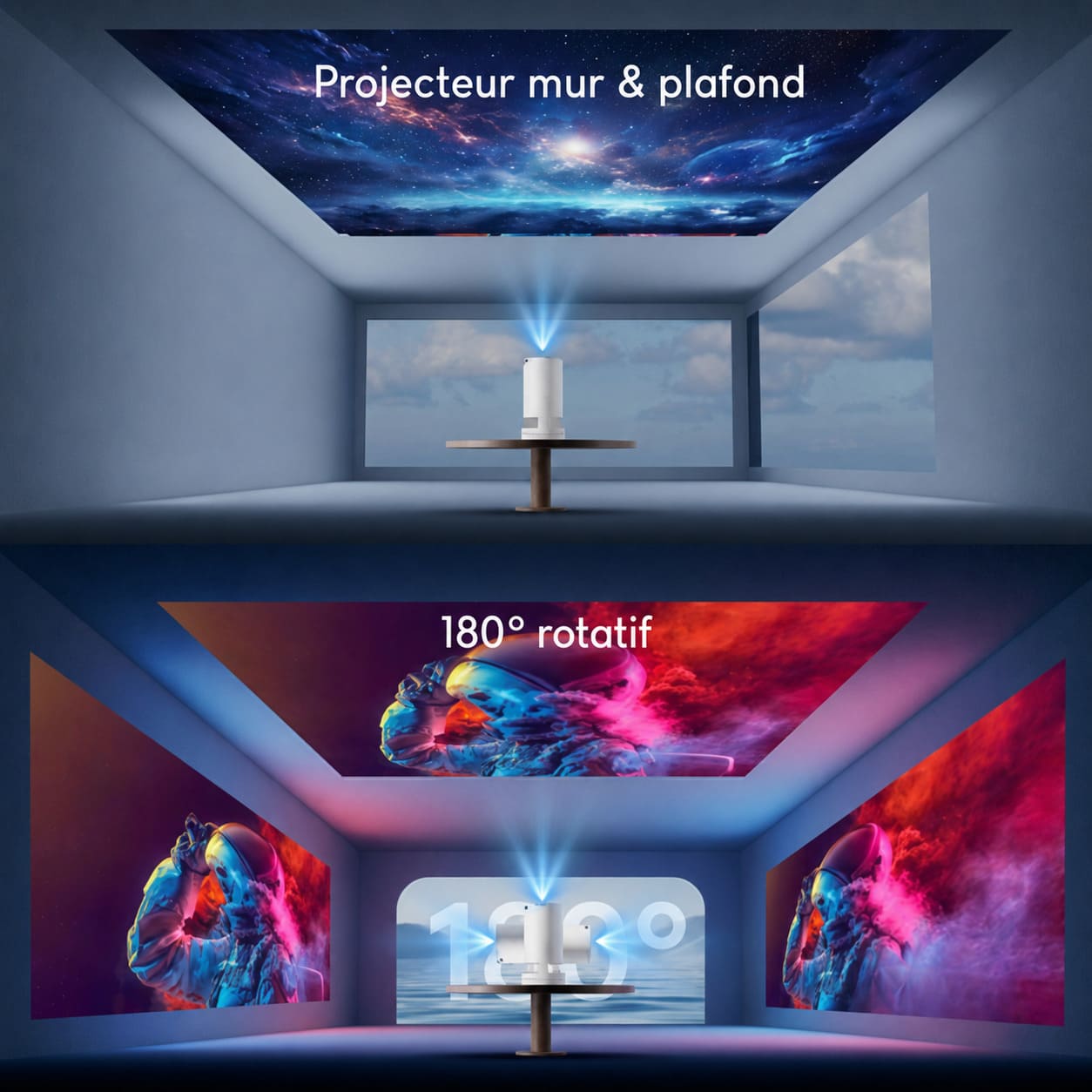 HomeVision - Projecteur Portable