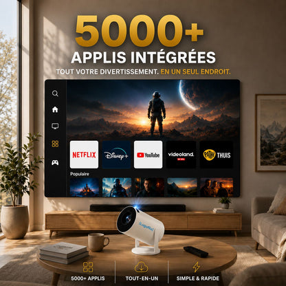 Lugoflix - Projecteur Portable 4K