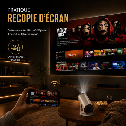 Lugoflix - Projecteur Portable 4K