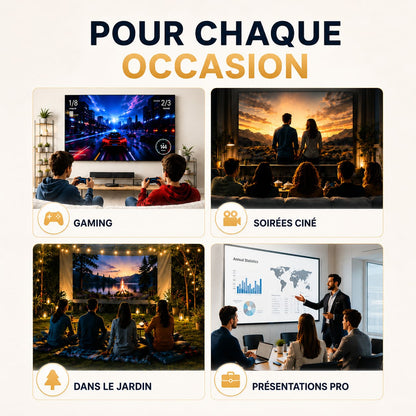 Lugoflix - Projecteur Portable 4K