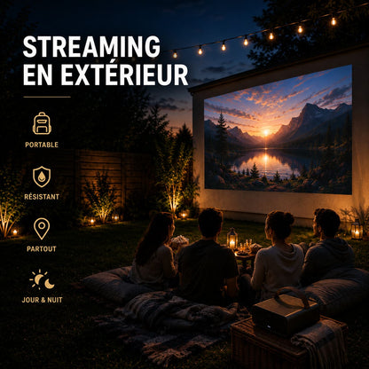 Lugoflix - Projecteur Portable 4K