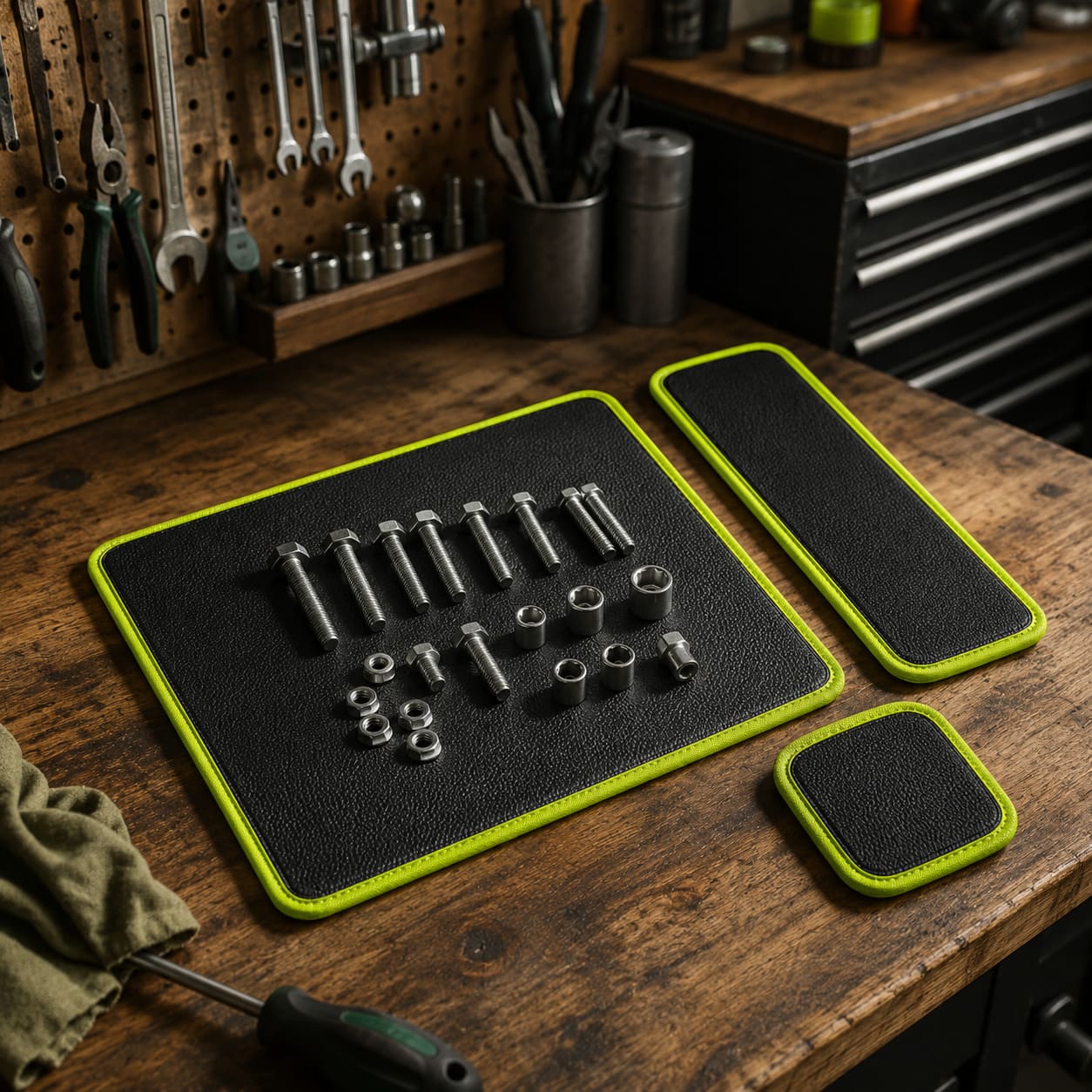 Tapis Magnétique pour Outils — Set 3 Pièces Flexibles