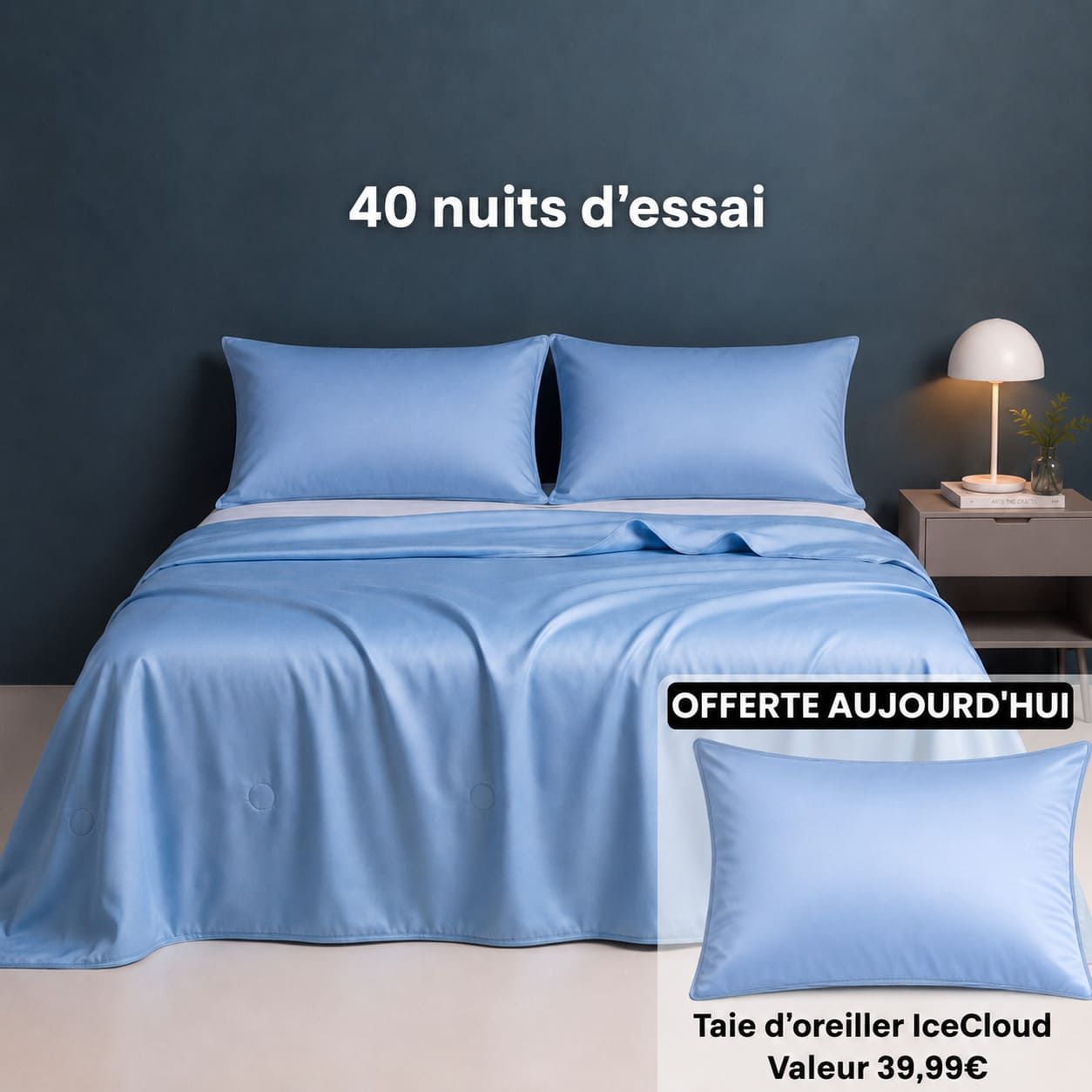 Couette Glacée en Soie Q-Max — Nuits d'Été Sans Sueur