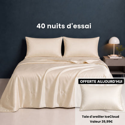 Couette Glacée en Soie Q-Max — Nuits d'Été Sans Sueur