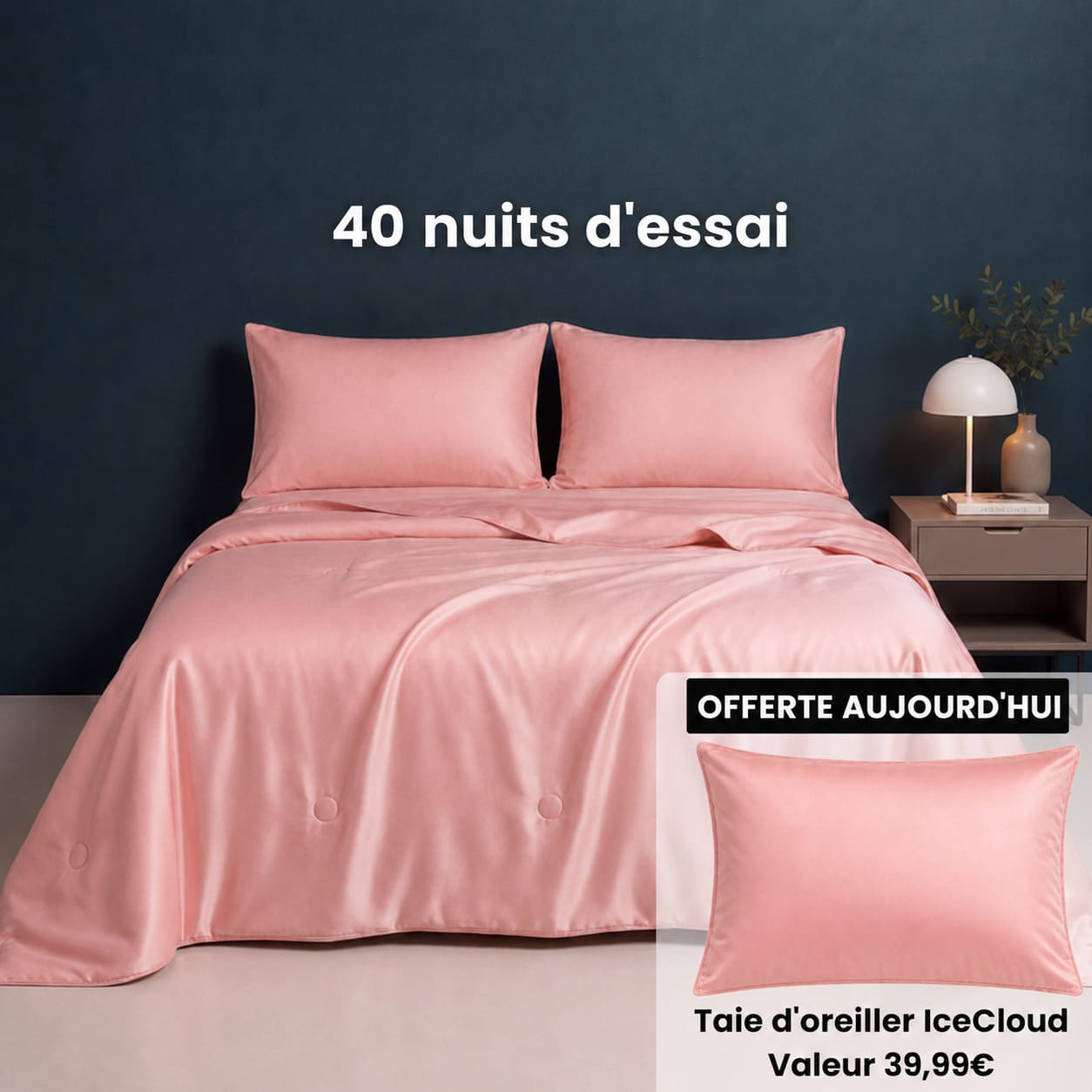 Couette Glacée en Soie Q-Max — Nuits d'Été Sans Sueur