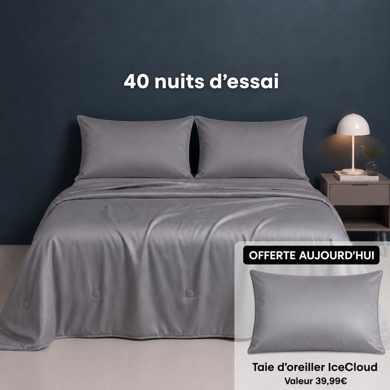 Couette Glacée en Soie Q-Max — Nuits d'Été Sans Sueur