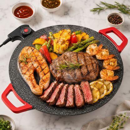 Plancha Électrique Sans Fumée 1000W — BBQ Coréen