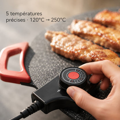 Plancha Électrique Sans Fumée 1000W — BBQ Coréen