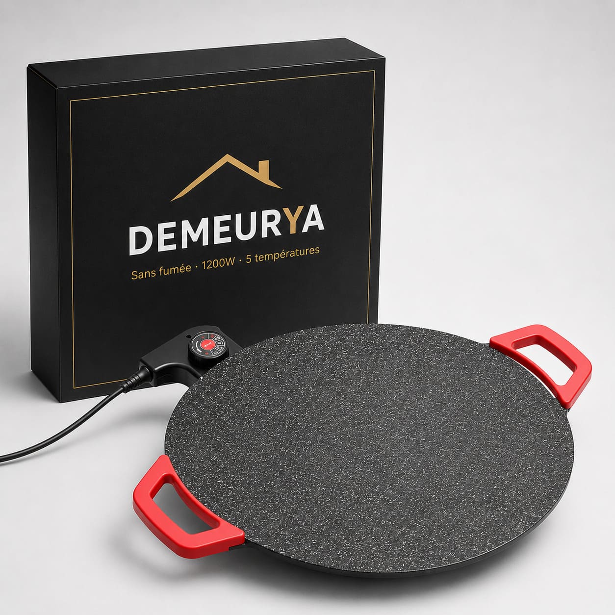 Plancha Électrique Sans Fumée 1000W — BBQ Coréen