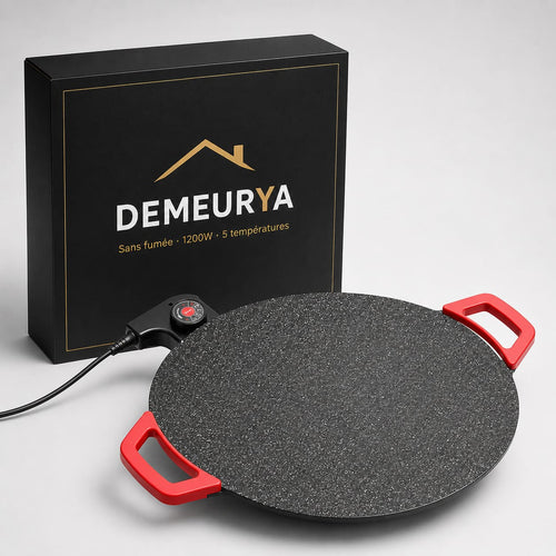 Plancha Électrique Sans Fumée 1000W — BBQ Coréen