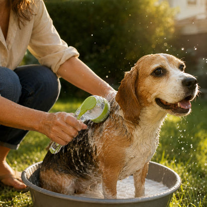 Brosse à Shampoing Massante pour Chien & Chat