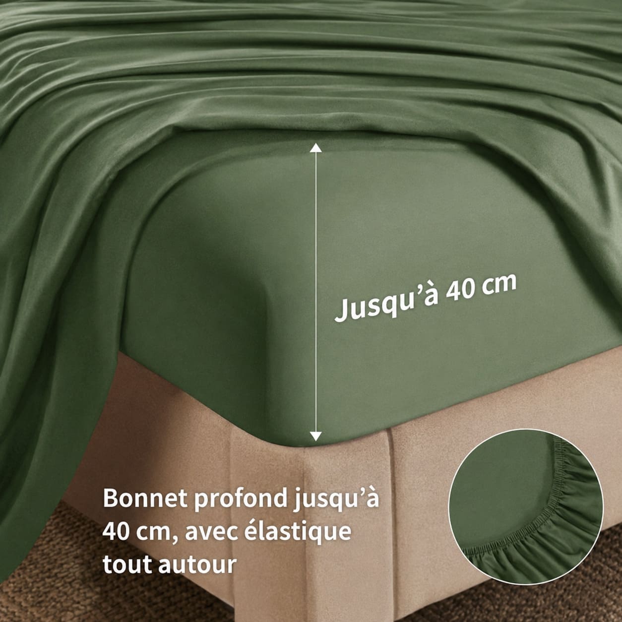 Draps en Bambou Rafraîchissants