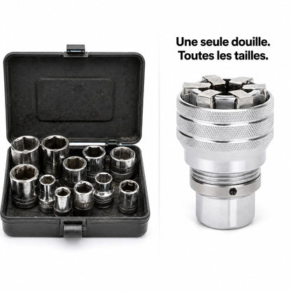 Douille Universelle Auto-Ajustable 10-19 mm