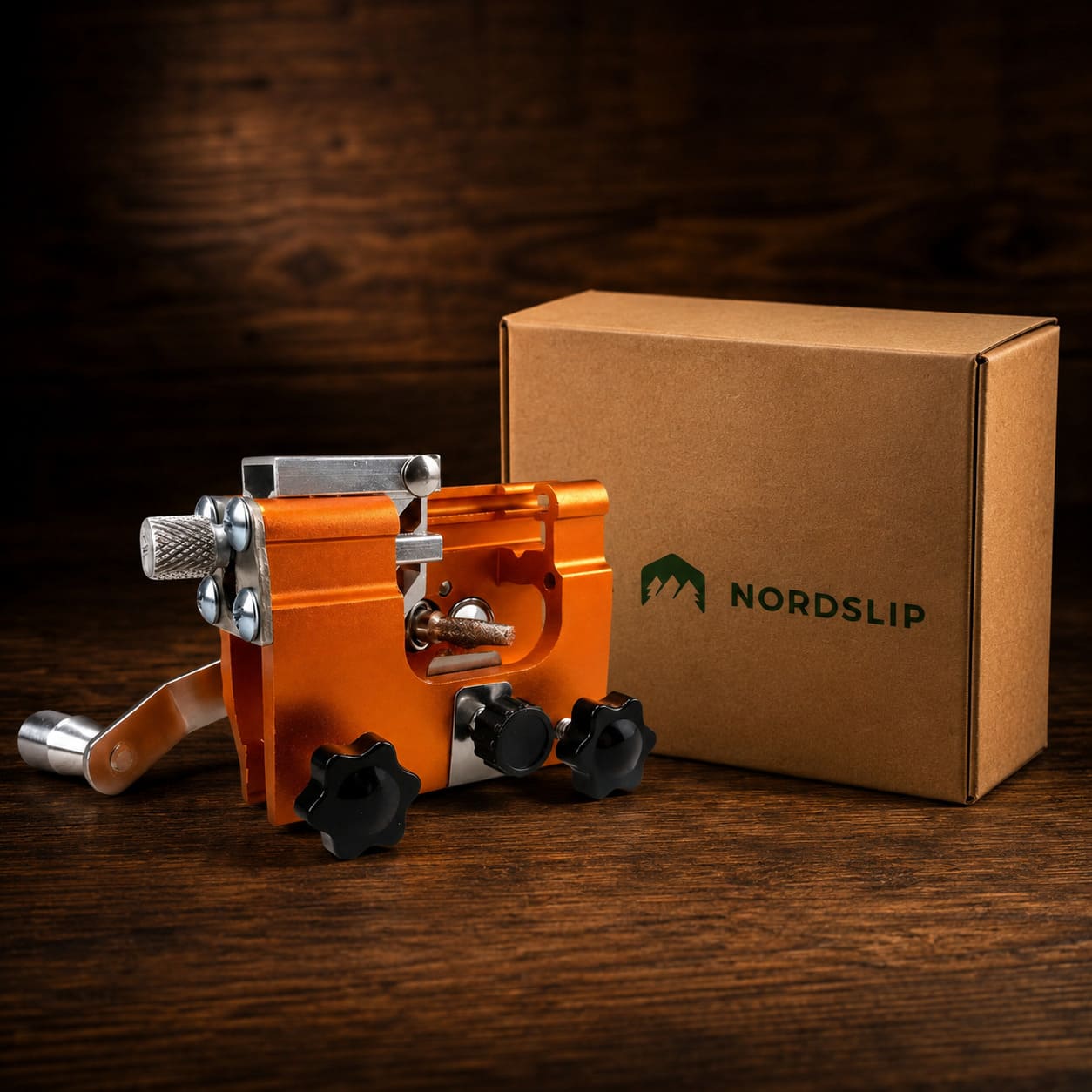 NordSlip™ — Outil d'Affûtage de Chaîne pour Tronçonneuse