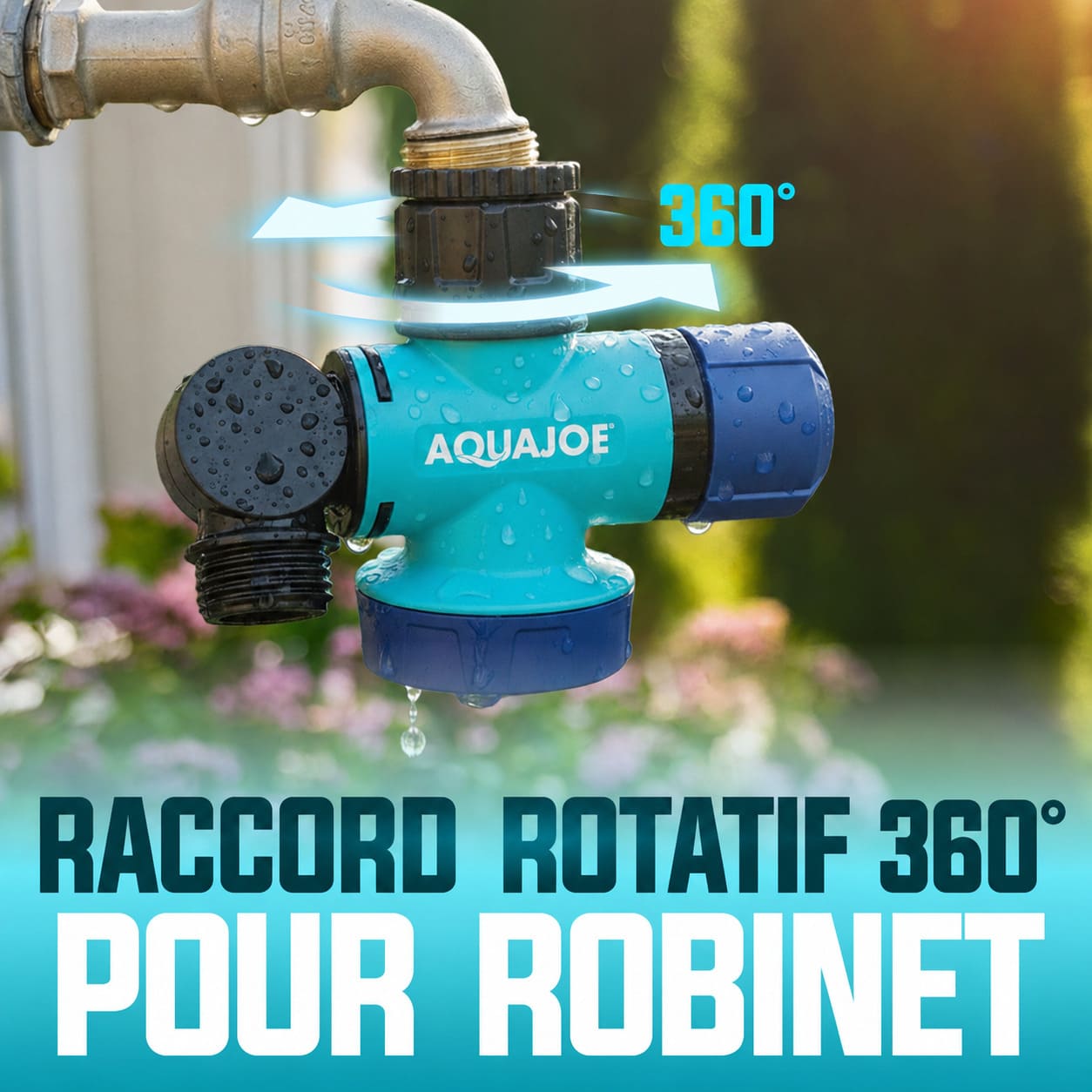 Raccord Pivotant 180° – Robinet & Tuyau d'Arrosage