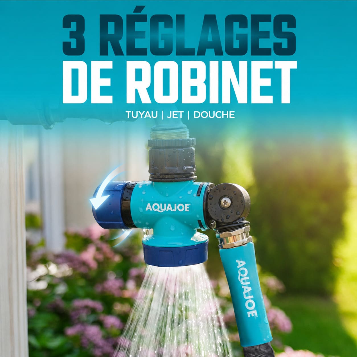 Raccord Pivotant 180° – Robinet & Tuyau d'Arrosage