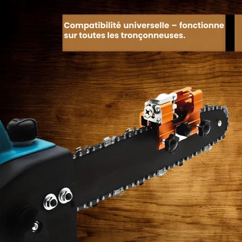 NordSlip™ — Outil d'Affûtage de Chaîne pour Tronçonneuse